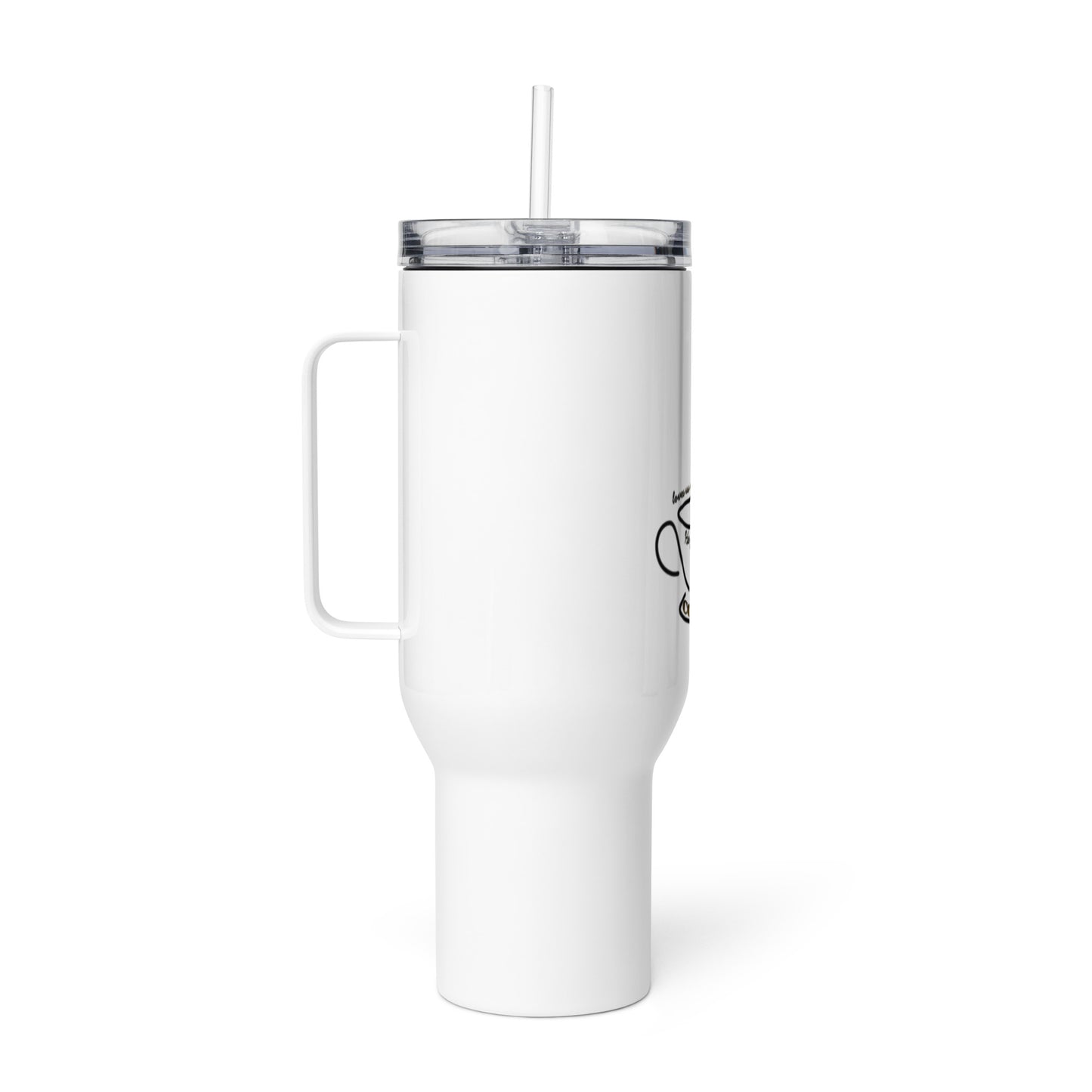 God gave Coffee Travel mug with a handle
