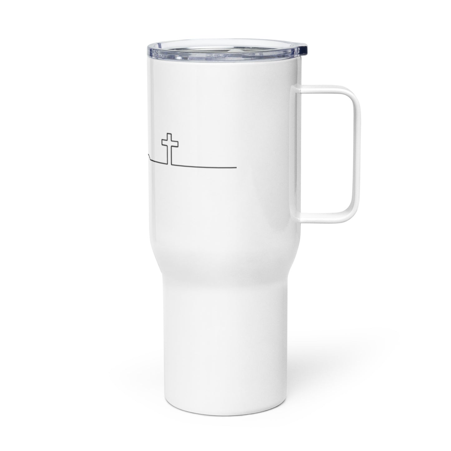 Live - Bon Sens - Christ Travel mug with a handle