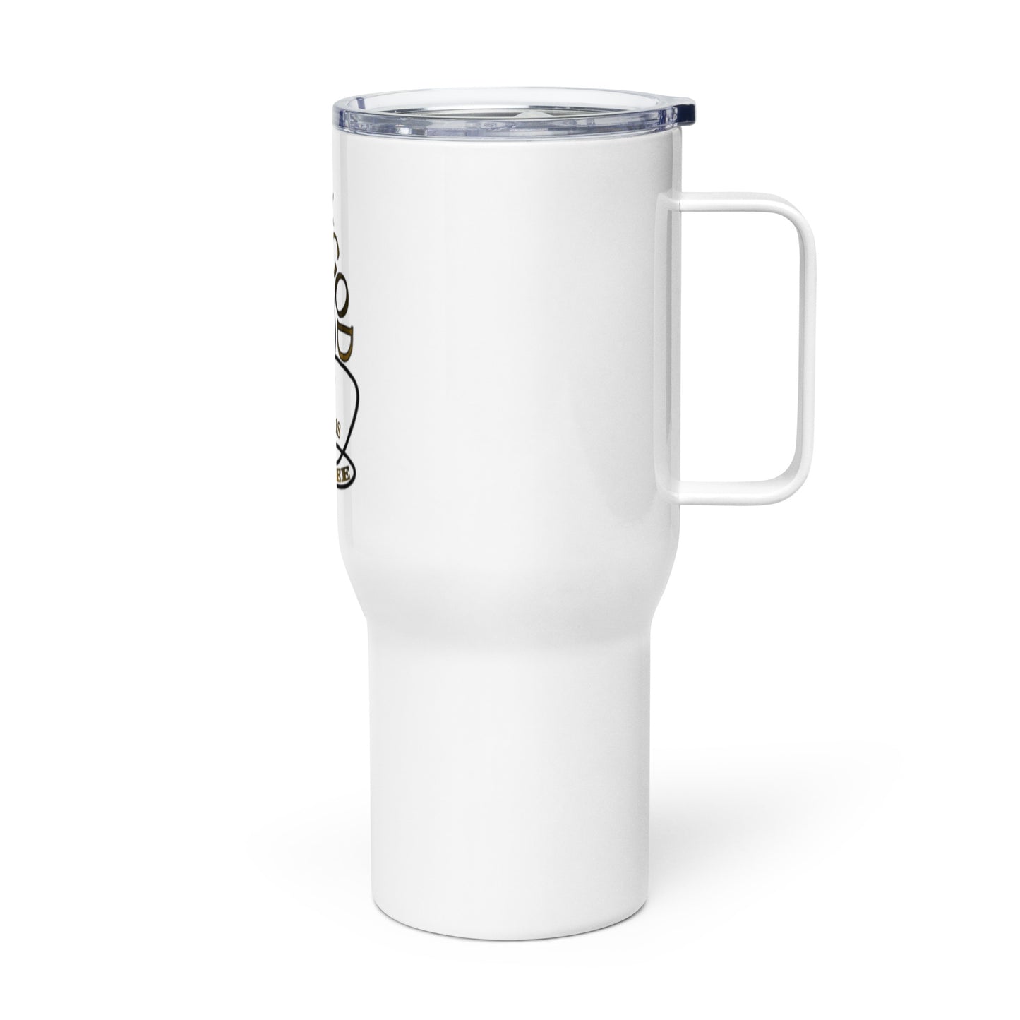 God gave Coffee Travel mug with a handle