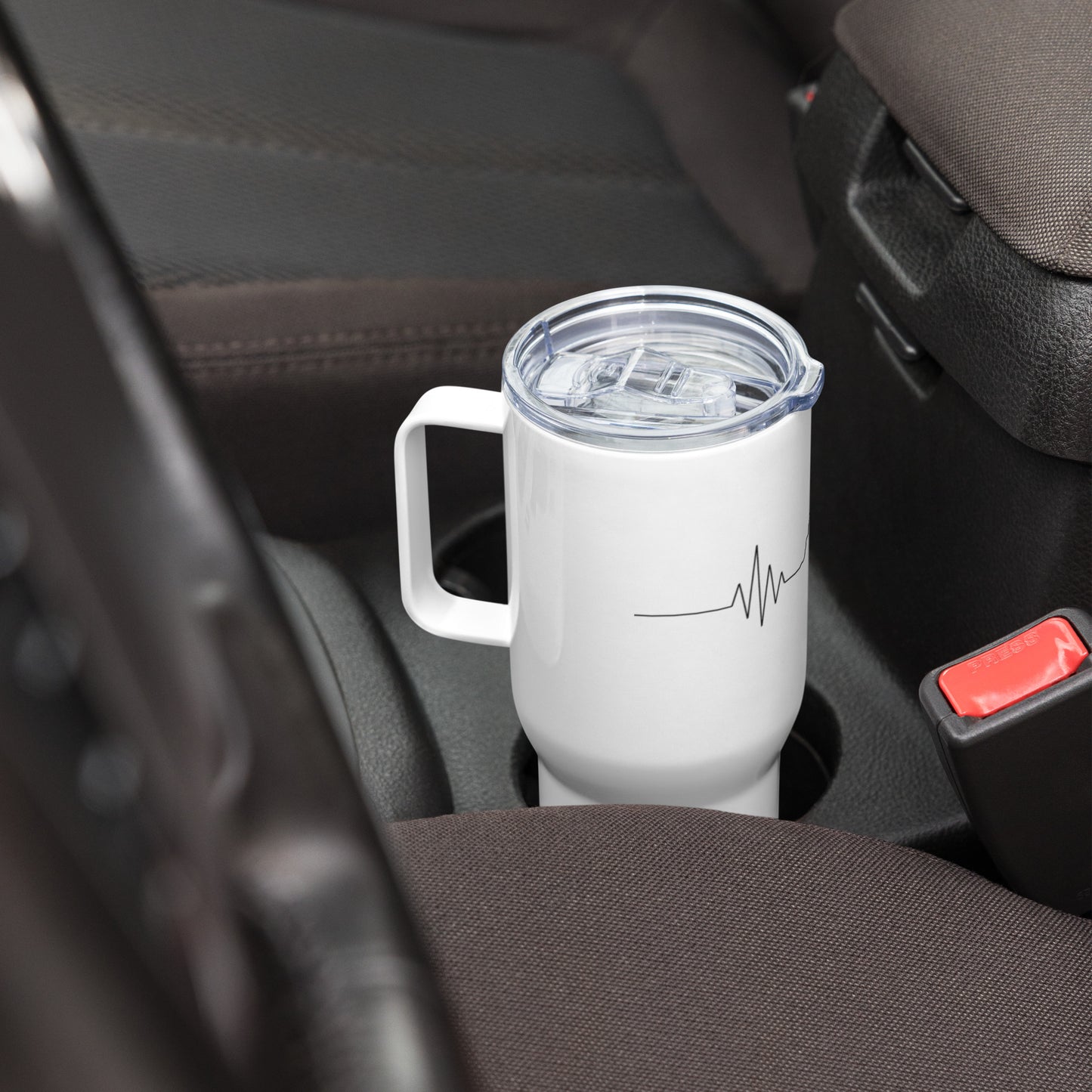 Live - Bon Sens - Christ Travel mug with a handle