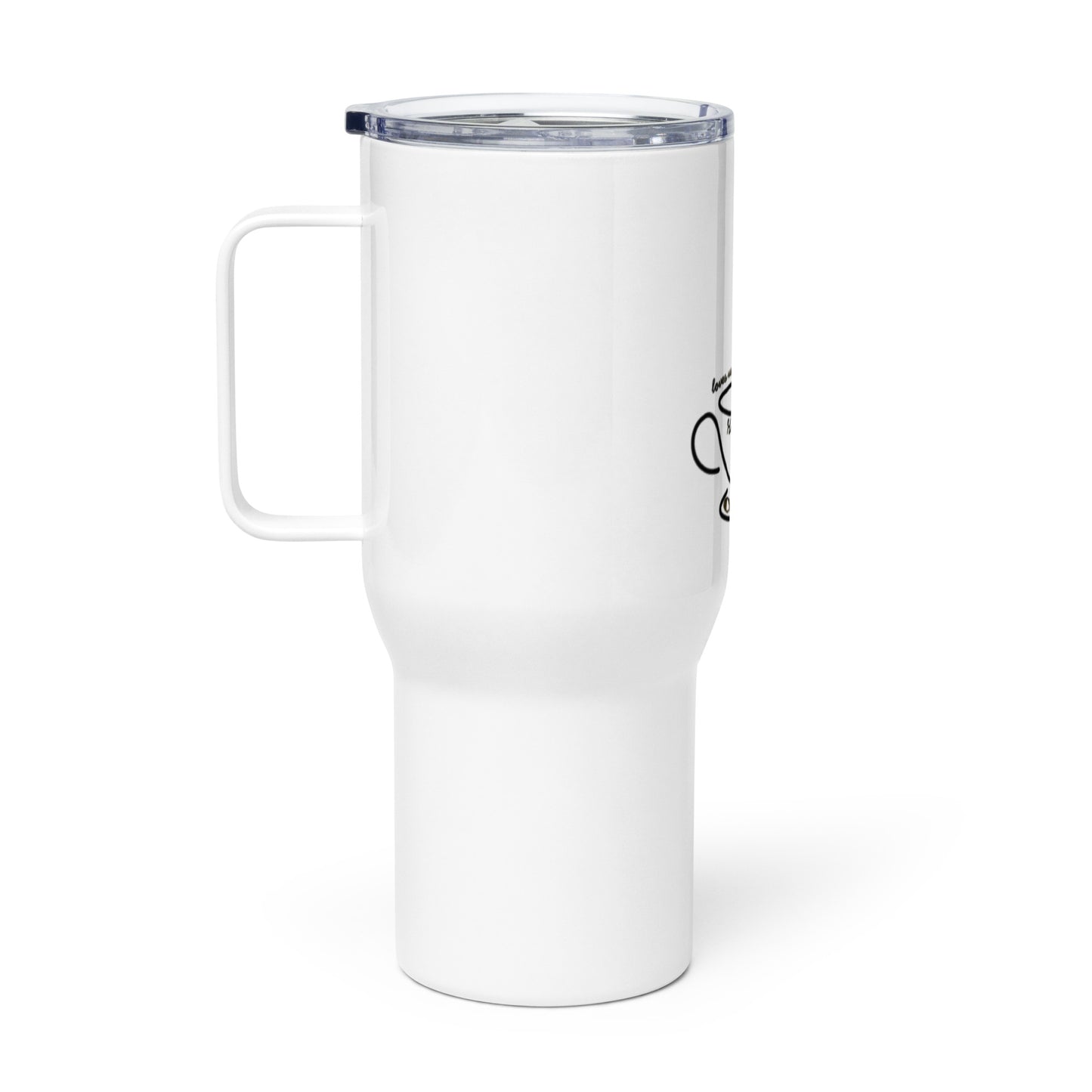 God gave Coffee Travel mug with a handle
